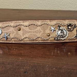 NWT Coach X Keith Haring Signature And Leather Novelty Top Handle Strap For Bag